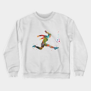 Girl Soccer Player Crewneck Sweatshirt